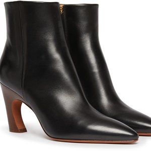 Chloé:  Oli Leather Ankle Boots - black